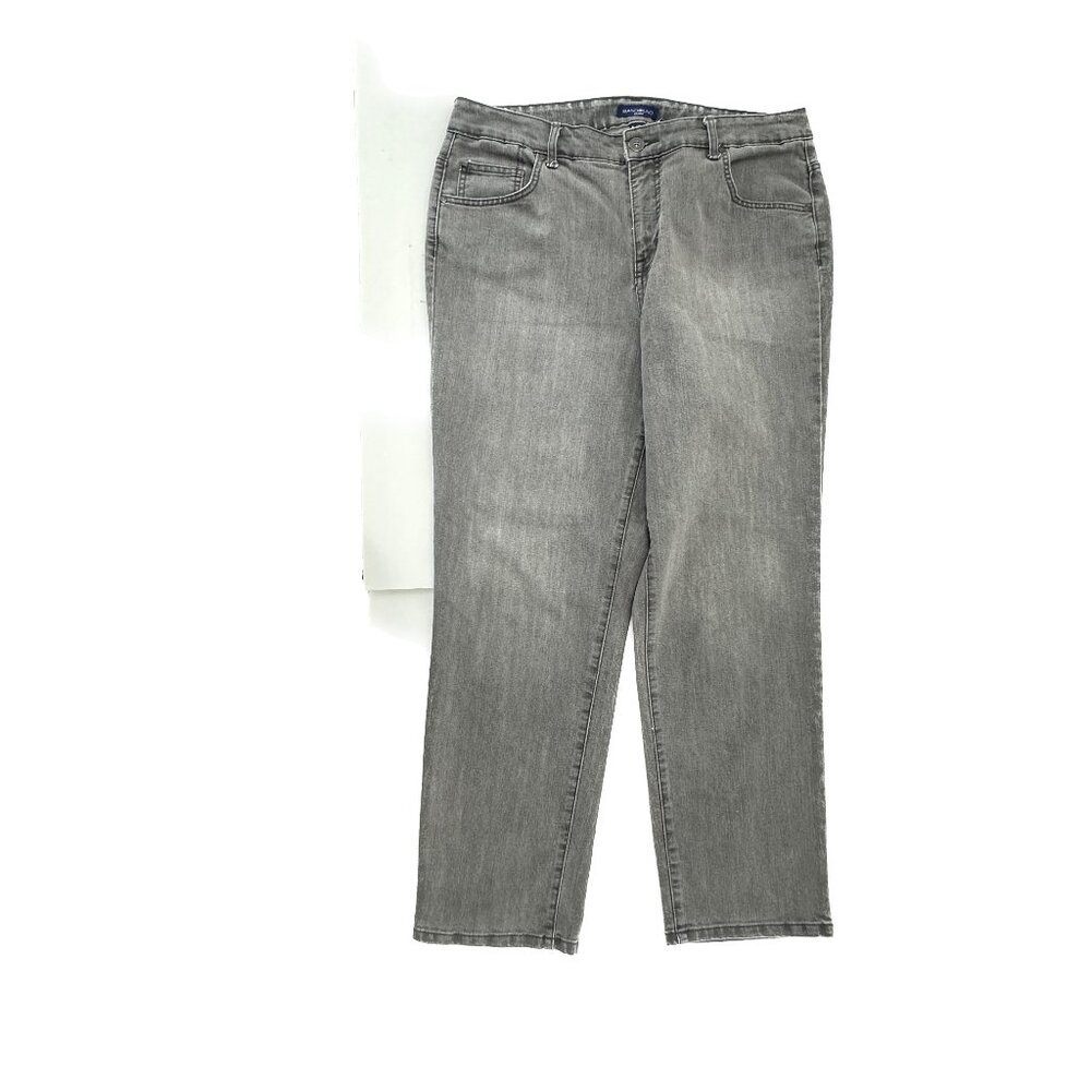 Bandolino Mandie Straight Leg Women's size 16W Gray Denim Jeans   Great Conditio